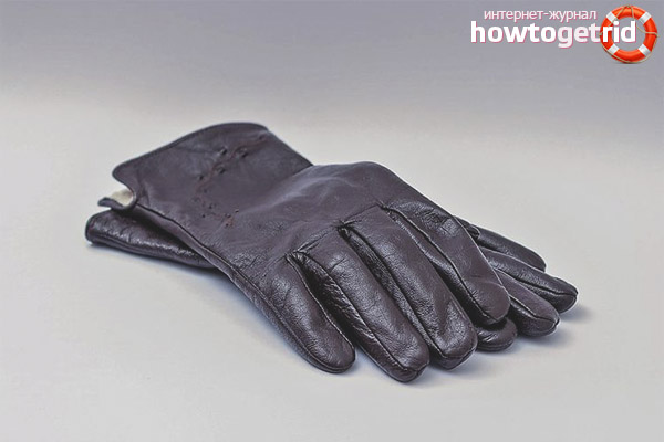 Как постирать кожаные перчатки