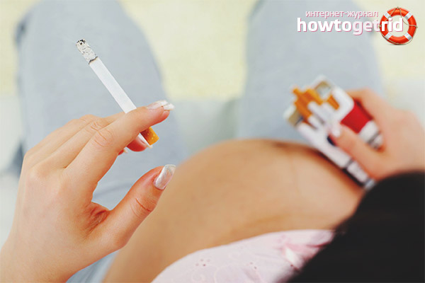 Как курение влияет на беременности на различных сроках