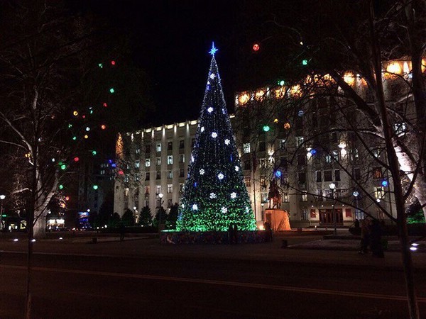 Новогодняя елка в Краснодаре