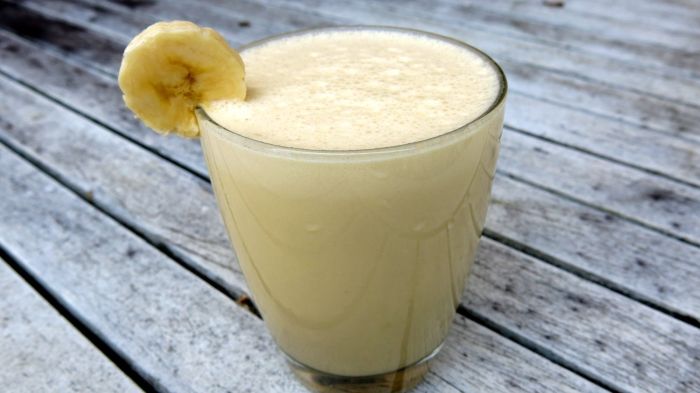 Калорийность молочного коктейля с бананом