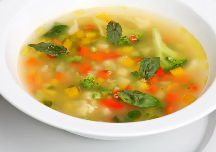 Простой овощной суп диетический
